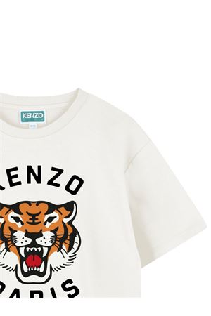 tshirt in cotone bianco KENZO KIDS | K61505117